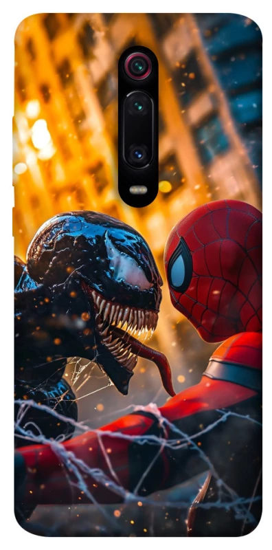 Чехол на Xiaomi Redmi K20 / K20 Pro / Mi9T / Mi9T Pro Venom vs Spiderman фото 1 из 1