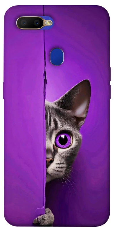 Чохол на Oppo A5s Кіт-підглядач фото 1 з 1
