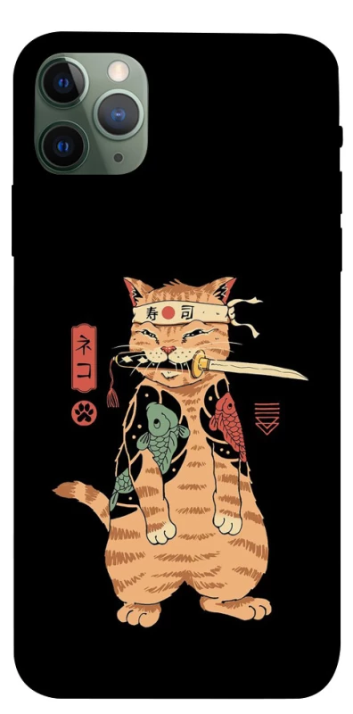 Чохол на Apple iPhone 11 Pro Max (6.5") Кіт-самурай фото 1 з 1