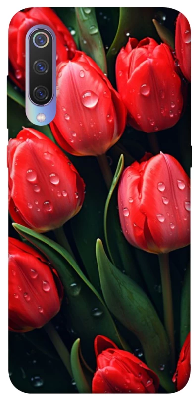 Чохол на Xiaomi Mi 9 Червоні тюльпани фото 1 з 1