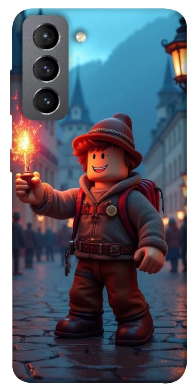 Чохол на Samsung Galaxy S21 FE Roblox Fire Logo Blue Flames фото 1 з 1