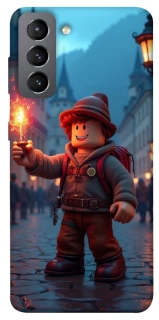 Чохол на Samsung Galaxy S21 FE Roblox Fire Logo Blue Flames фото 1 з 1