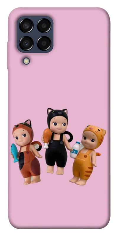 Чохол на Samsung Galaxy M33 5G Cat Cafe Trio фото 1 з 1