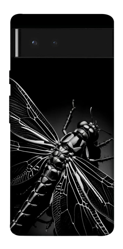Чохол на Google Pixel 6 Black dragonfly фото 1 з 1