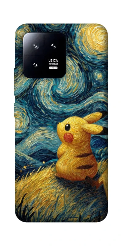 Чехол на Xiaomi 13 Pikachu and Van Gogh фото 1 из 1