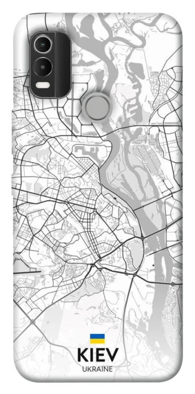Чохол на Nokia C21 Plus Kiev white map фото 1 з 1