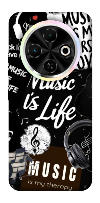 Чохол на TECNO Spark 30C Music is Life фото 1 з 1
