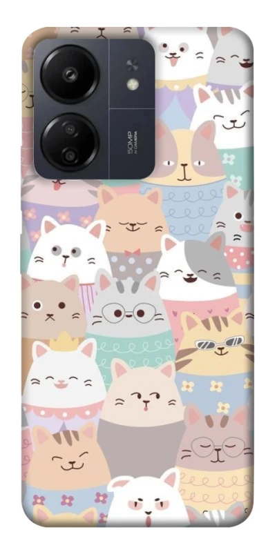 Чохол на Xiaomi Poco C65 Funny Kittens ver.2 фото 1 з 1