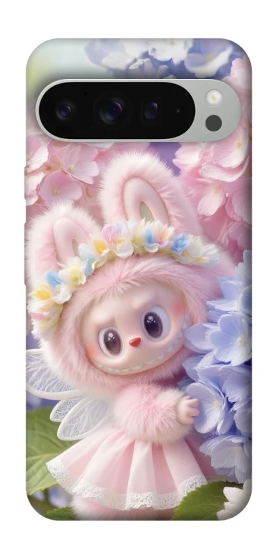 Чохол на Google Pixel 9 Pro XL Labubu & Flowers ver.1 фото 1 з 1
