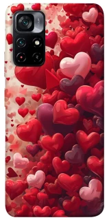 Чохол на Xiaomi Poco M4 Pro 5G Many hearts фото 1 з 1