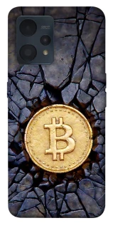 Чехол на Realme 9 4G / 9 Pro+ Bitcoin cracks фото 1 из 1