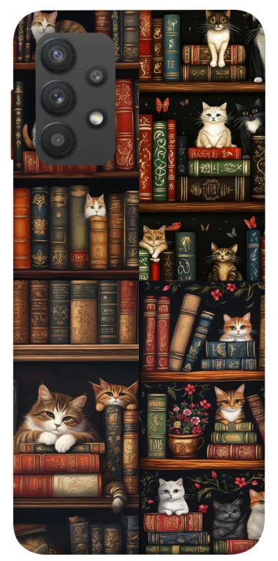Чохол на Samsung Galaxy A32 (A325F) 4G Cats & Books фото 1 з 1