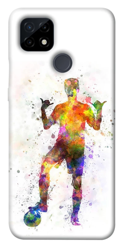 Чехол на Realme C21 Football Player v3 фото 1 из 1