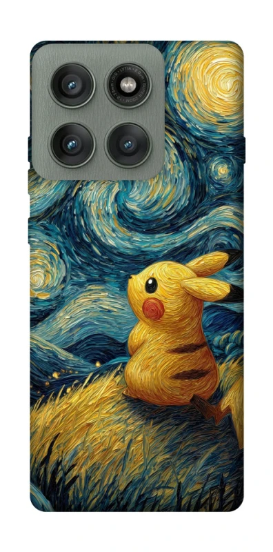 Чехол на Motorola Edge 60 Pro Pikachu and Van Gogh фото 1 из 1