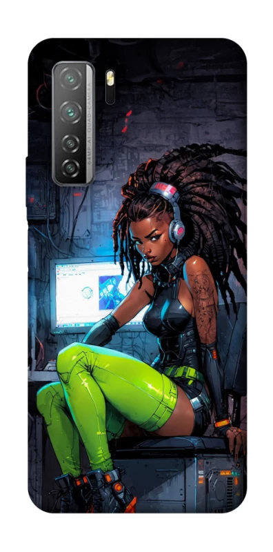 Чохол на Huawei Nova 7 SE Cyber girl фото 1 з 1