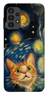 Чехол на Samsung Galaxy A13 4G paint cat фото 1 из 1