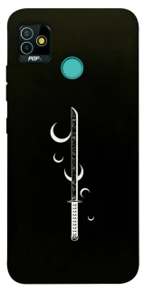 Чехол на TECNO POP 5 Самурай всегда с катаной фото 1 из 1