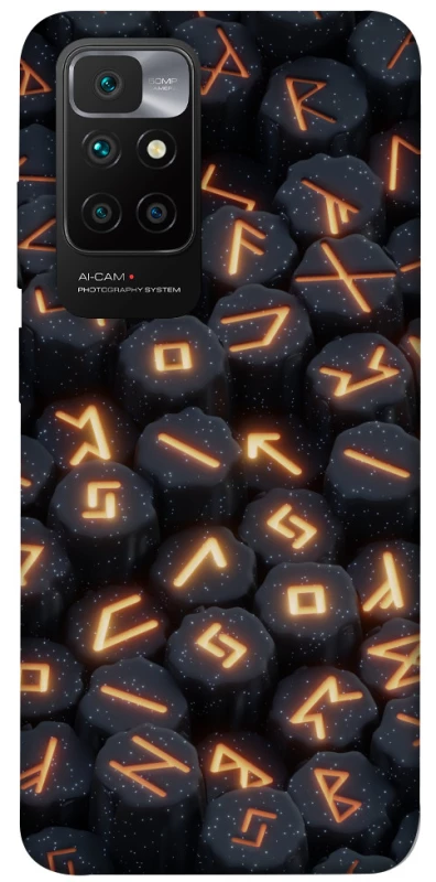 Чехол на Xiaomi Redmi 10 Огненые руны фото 1 из 1