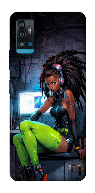 Чехол на ZTE Blade A71 Cyber girl фото 1 из 1