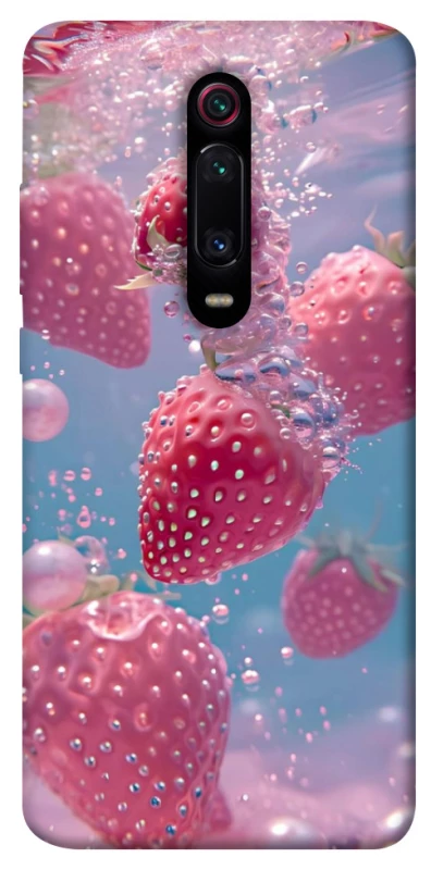 Чехол на Xiaomi Redmi K20 / K20 Pro / Mi9T / Mi9T Pro Клубника в воде фото 1 из 1