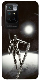 Чехол на Xiaomi Redmi 10 Серебряный сёрфер фото 1 из 1