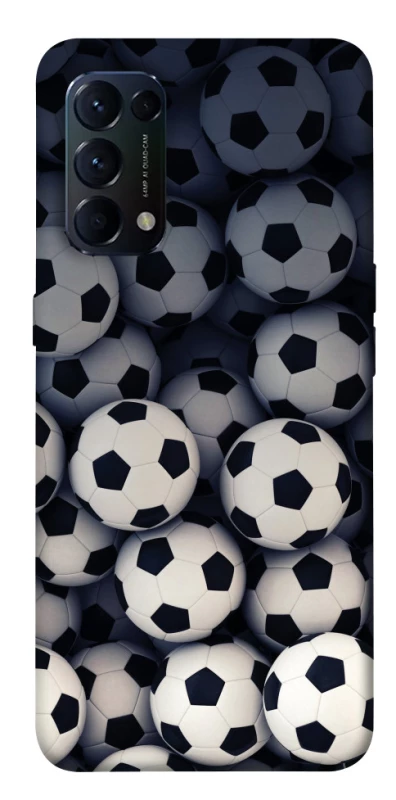 Чохол на Oppo Reno 5 4G Футбольні м'ячи фото 1 з 1
