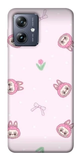 Чохол на Motorola Moto G54 Labubu Flower фото 1 Чохол на Motorola Moto G54 Labubu Flower фото 1 з 1