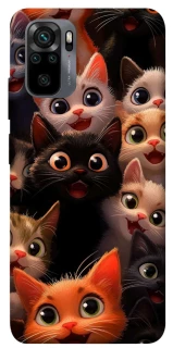Чохол на Xiaomi Redmi Note 10 / Note 10s happy cats фото 1 з 1