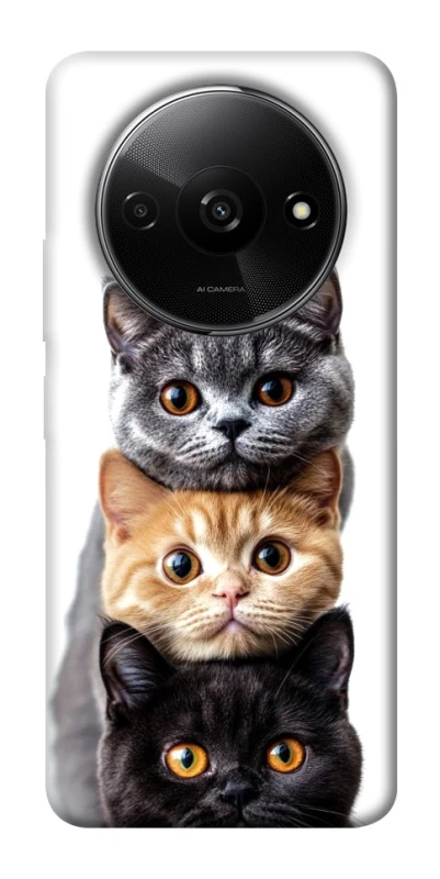 Чохол на Xiaomi Redmi A3 Гарні котики фото 1 з 1
