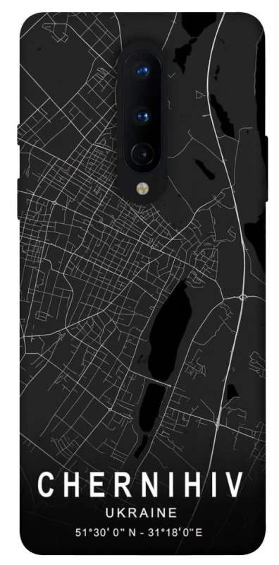 Чехол на OnePlus 8 Chernihiv map фото 1 из 1