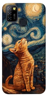 Чохол на Infinix Hot 10 Lite van gogh cat фото 1 з 1