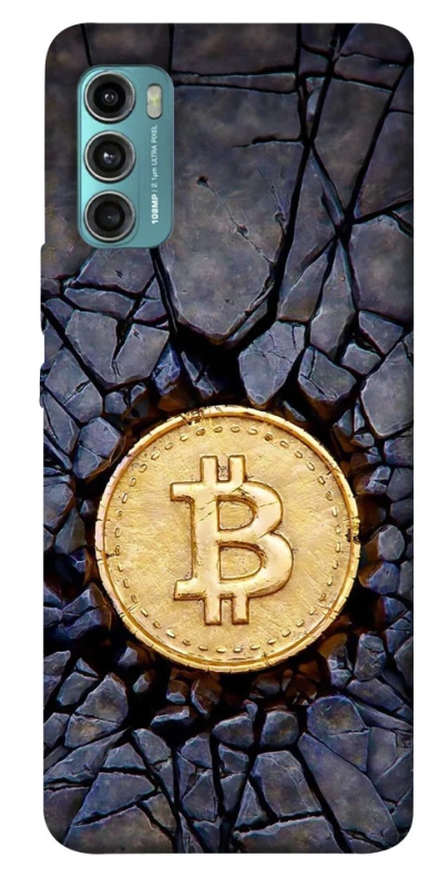 Чохол на Motorola Moto G60 Bitcoin cracks фото 1 з 1