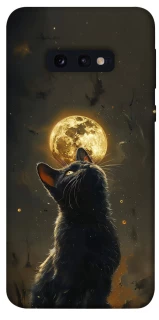 Чохол на Samsung Galaxy S10e Кіт під місяцем v2 фото 1 з 1
