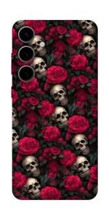 Чехол на Samsung Galaxy S25 FE Черепа и розы фото 1 из 1
