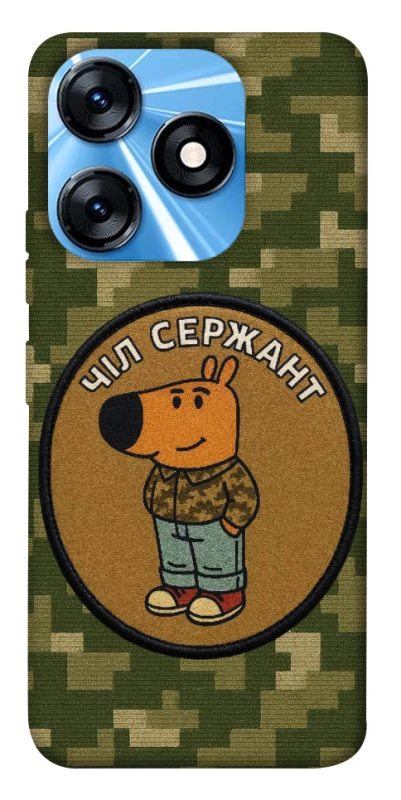 Чехол на TECNO Spark 10 Чил сержант фото 1 из 1