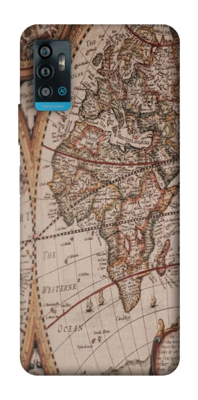 Чехол на ZTE Blade A71 Карта путешествий фото 1 из 1