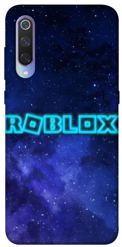 Чехол на Xiaomi Mi 9 Roblox Space Logo Blue фото 1 из 1