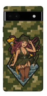 Чехол на Google Pixel 6a Military Waifu фото 1 из 1