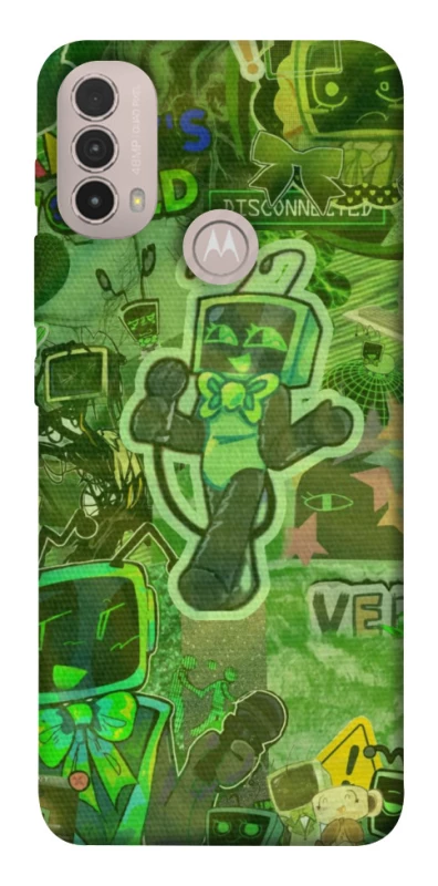 Чохол на Motorola Moto E40 Dandysworld tv green theme фото 1 з 1