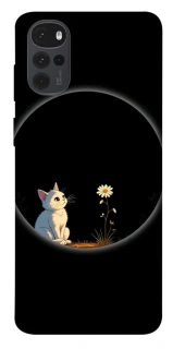 Чохол на Motorola Moto G22 Cat and flower фото 1 з 1