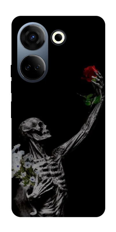 Чохол на TECNO Camon 20 Pro (CK7n) Skeleton vs Rose фото 1 з 1