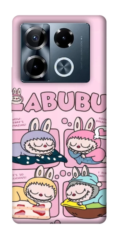 Чохол на Infinix Note 40 Pro 4G Labubu Dreams Collage фото 1 з 1