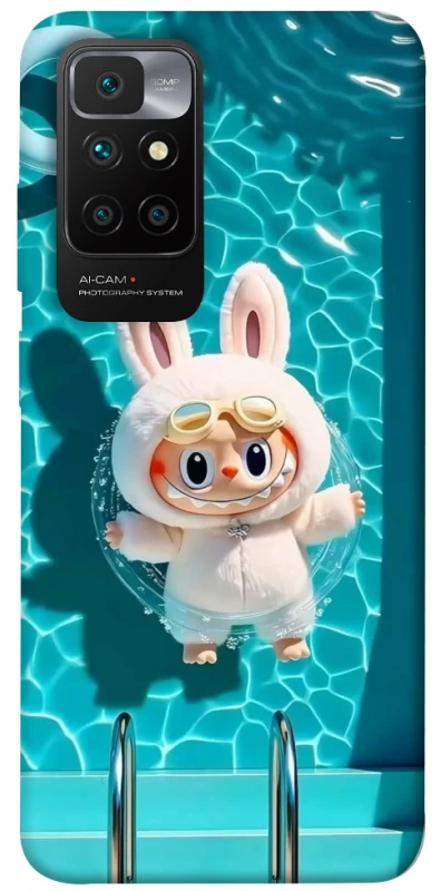 Чохол на Xiaomi Redmi 10 Labubu in the pool ver.2 фото 1 з 1