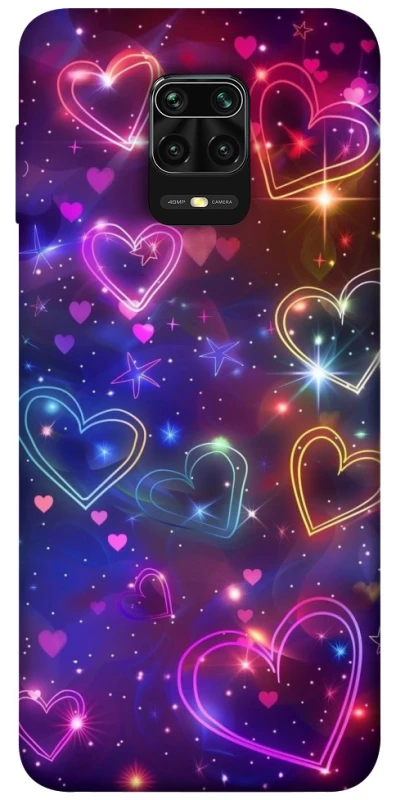Чохол на Xiaomi Redmi Note 9s / Note 9 Pro / Note 9 Pro Max Drawn hearts фото 1 з 1