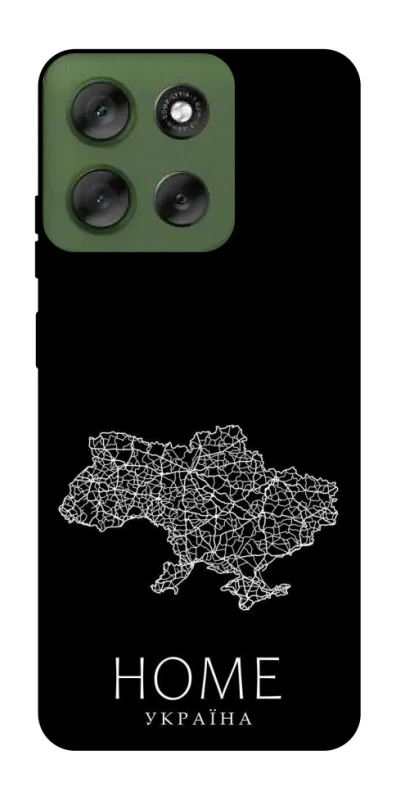 Чохол на Motorola Moto G56 5G Ukraine black map фото 1 з 1