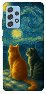Чехол на Samsung Galaxy A52 4G / A52 5G Cats under the stars фото 1 из 1