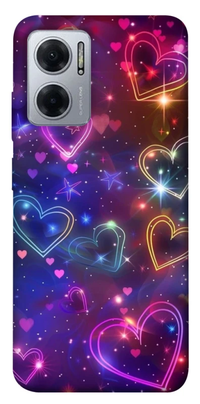 Чохол на Xiaomi Redmi Note 11E Drawn hearts фото 1 з 1