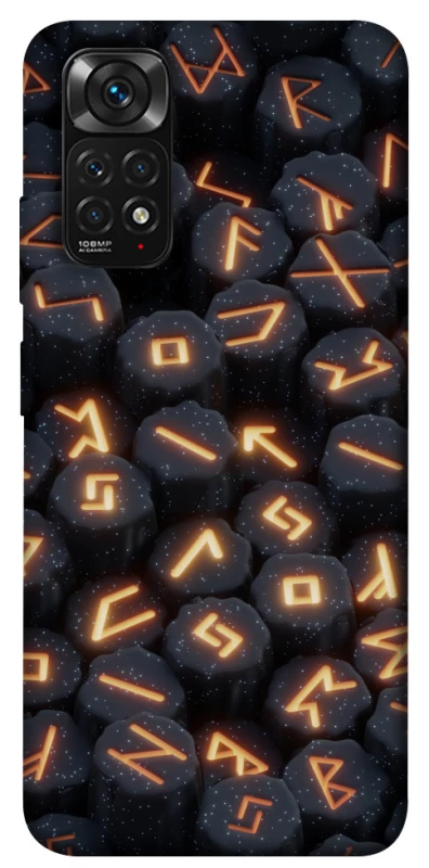 Чехол на Xiaomi Redmi Note 11 (Global) / Note 11S Огненые руны фото 1 из 1