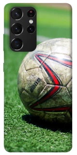 Чехол на Samsung Galaxy S21 Ultra Мяч на газоне фото 1 из 1