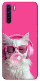 Чехол на Oppo A91 Pink kitty фото 1 из 1